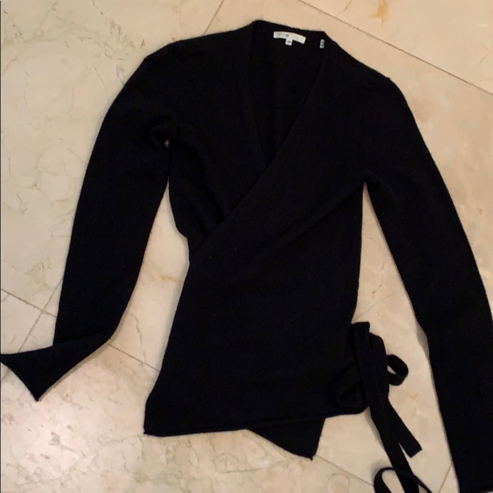 Vince cashmere wrap sweater